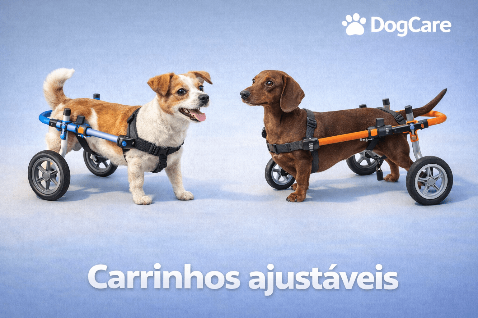 Carrinho ajustável para cães - DogCare.pt