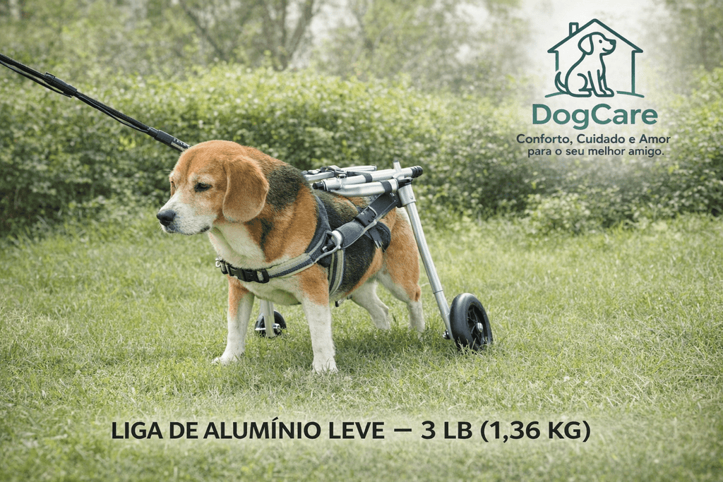 Carrinho Ajustável para Cães de Porte Grande – Estrutura Leve e Estável - DogCare.pt