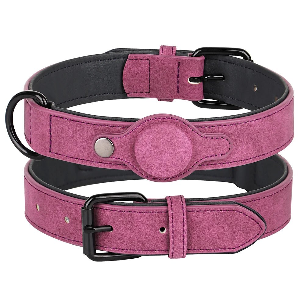Coleira Ajustável para Cães com Suporte para Localizador – Conforto e Resistência - DogCare.pt