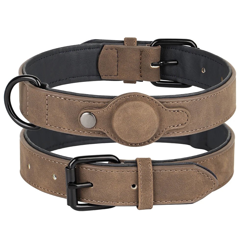 Coleira Ajustável para Cães com Suporte para Localizador – Conforto e Resistência - DogCare.pt