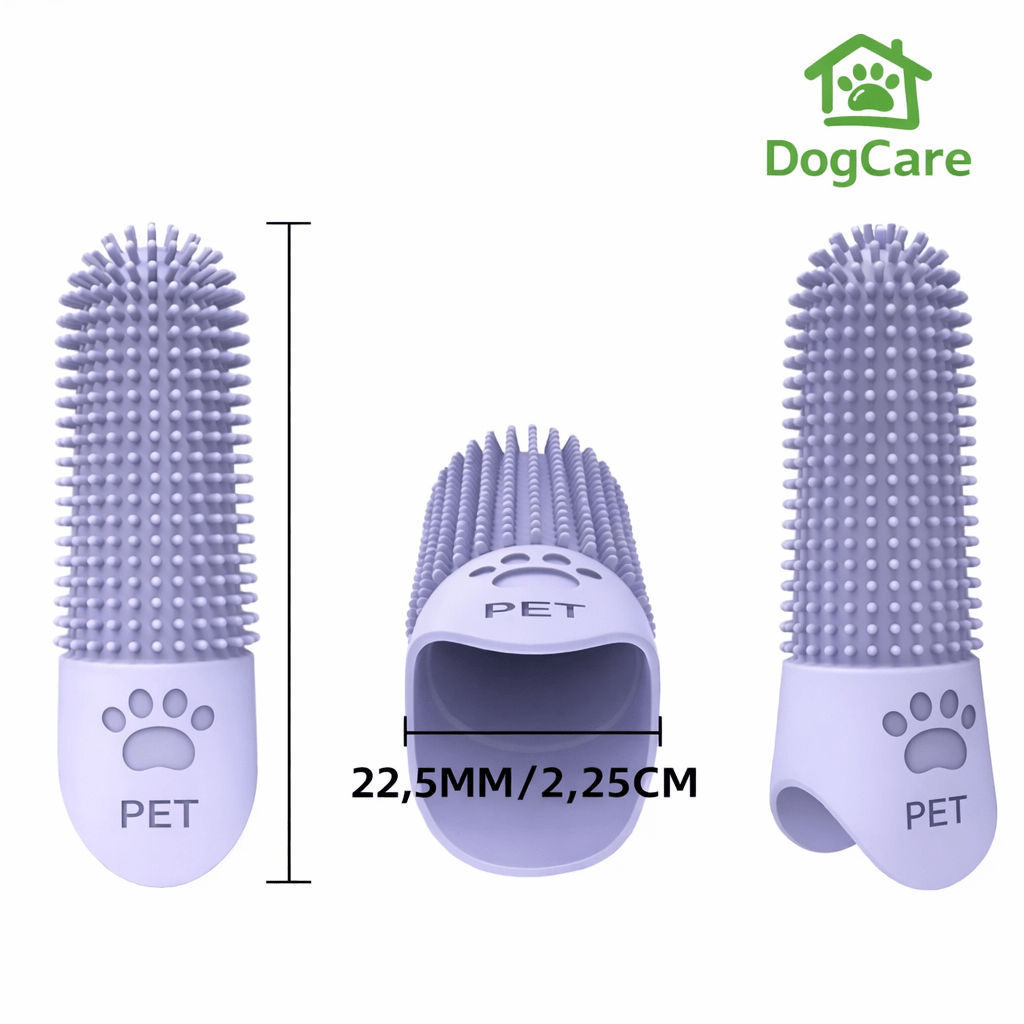 Escova de Dedo em Silicone para Cães – Higiene Oral no Dia a Dia - DogCare.pt