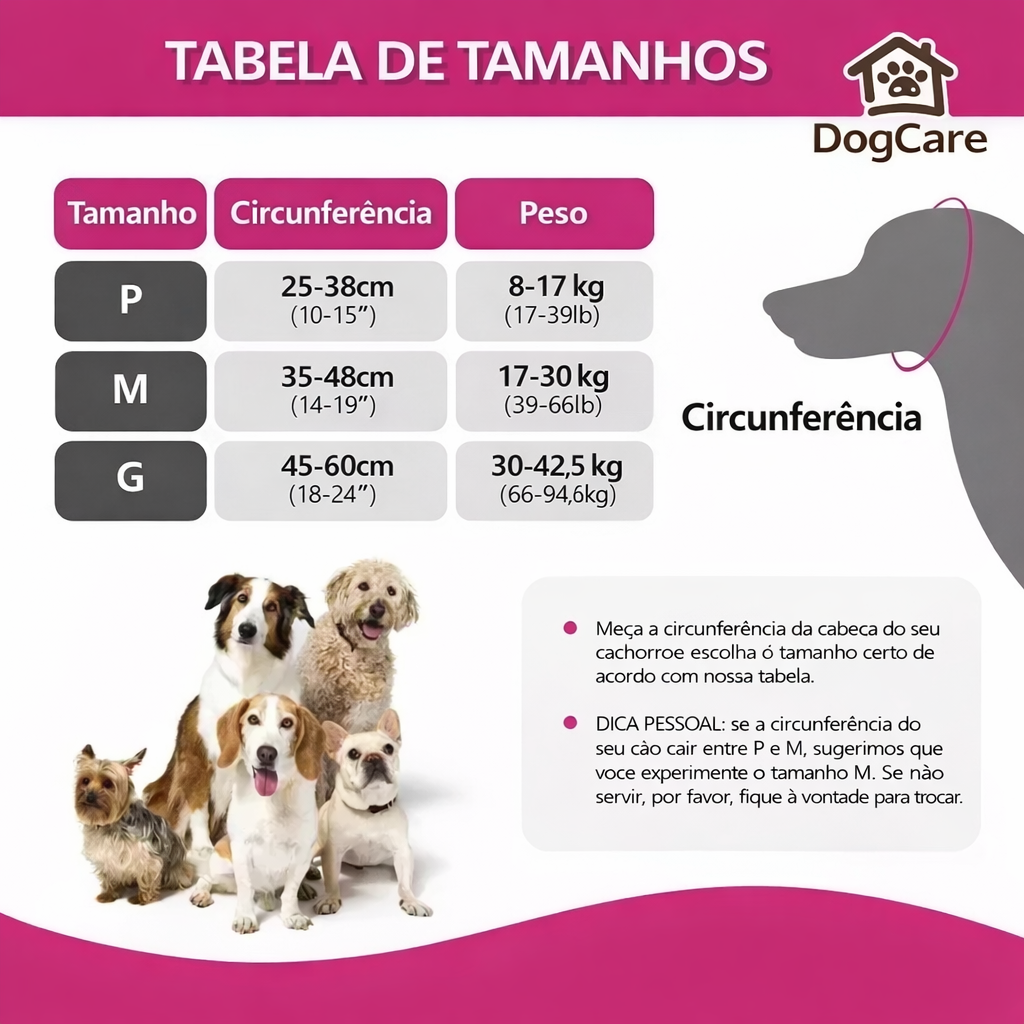 Touca Protetora Anti vento e Impermeável para Cães