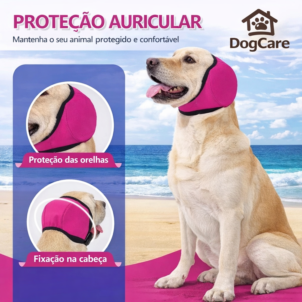 Touca Protetora Anti vento e Impermeável para Cães