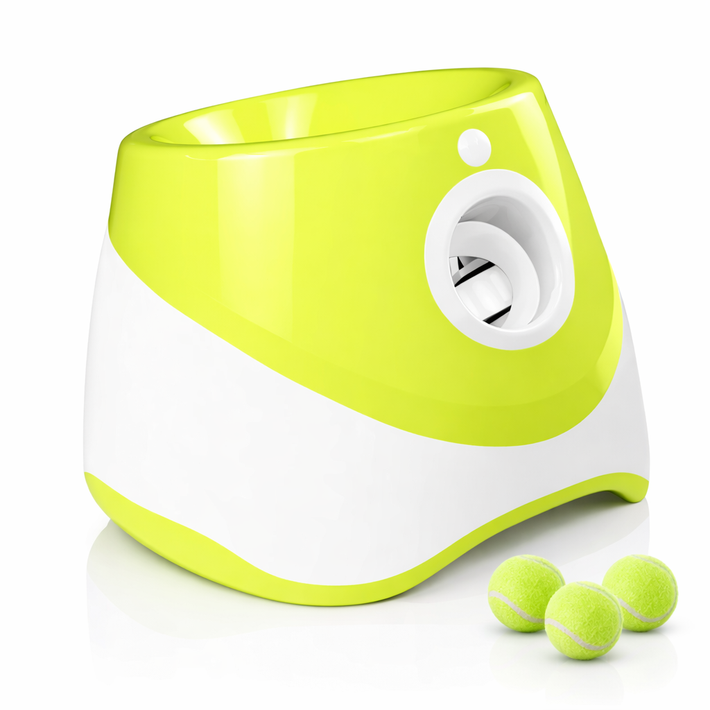 Lançador Automático de Bolas para Cães – Brinquedo Interativo com Sensor
