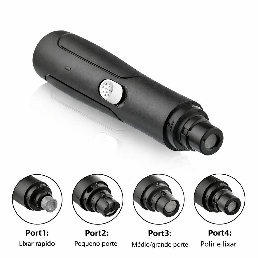 Lima Elétrica para Unhas de Cães –  Recarregável e silenciosa