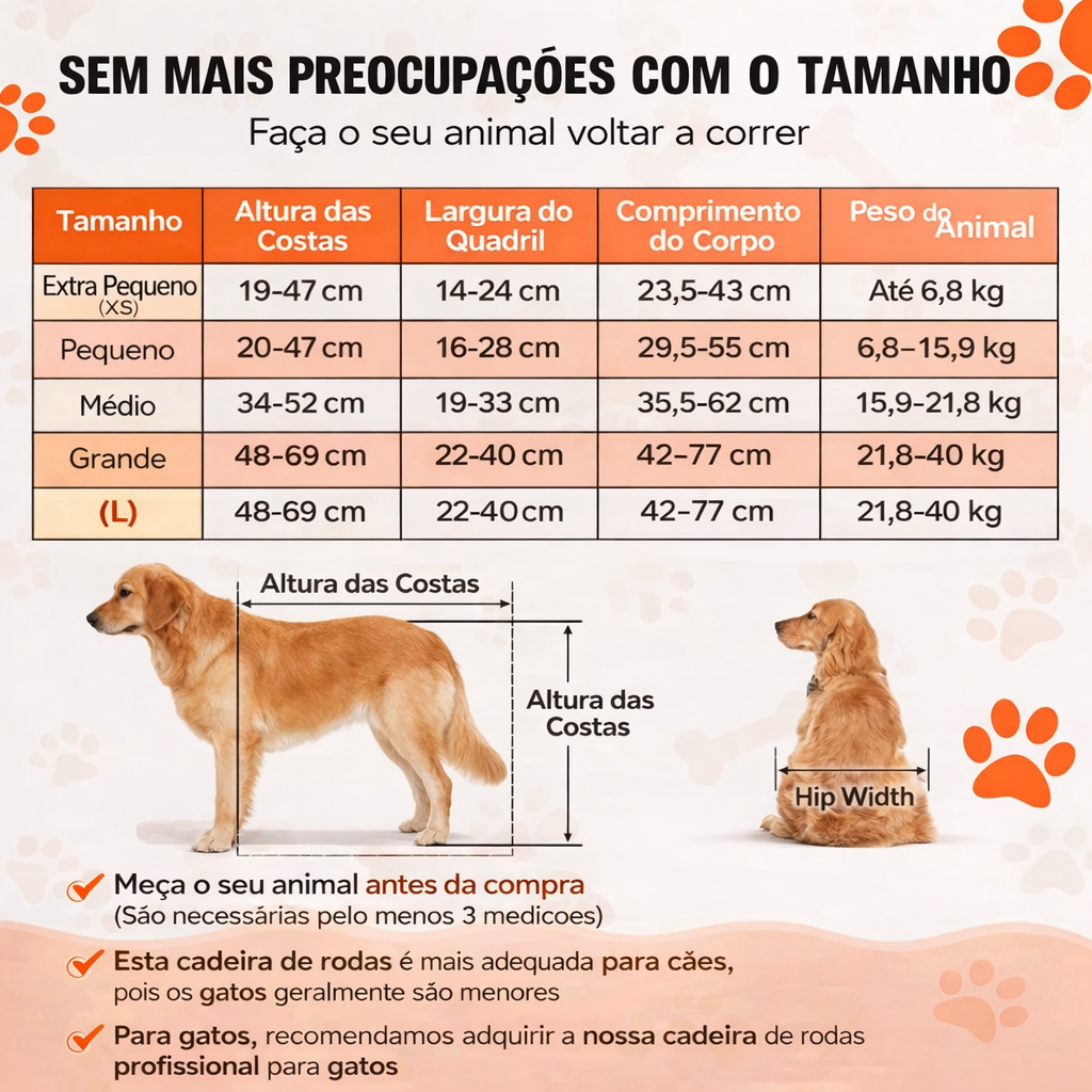 Carrinho Ajustável para Cães de Porte Grande – Estrutura Leve e Estável