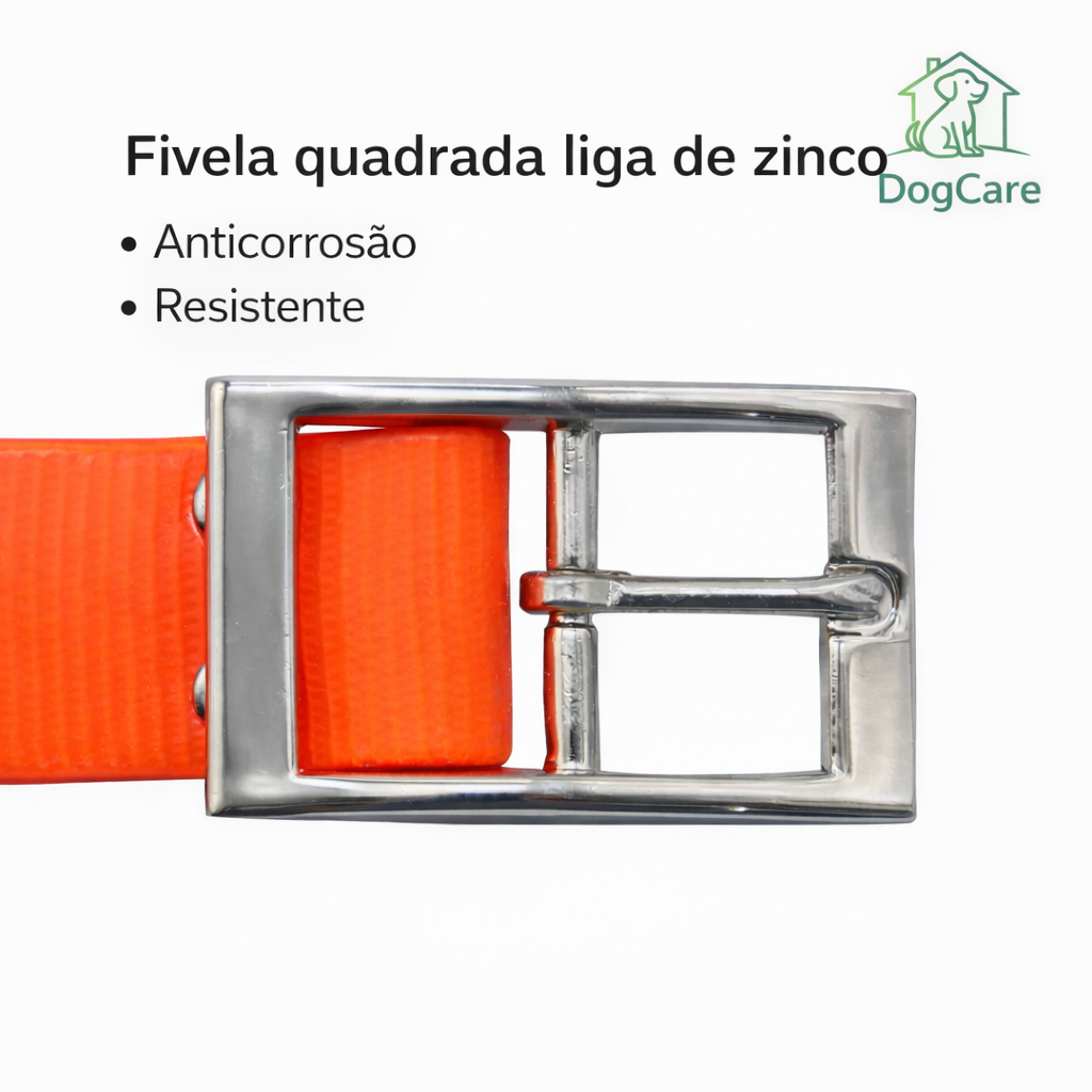 Coleira Impermeável para Cães em TPU – Ajustável e Fácil de Limpar