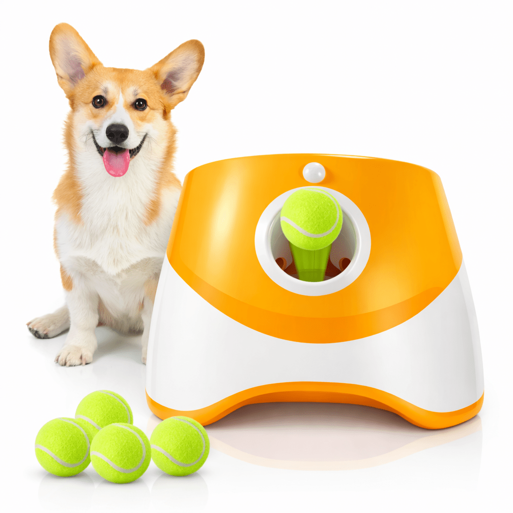 Lançador Automático de Bolas para Cães – Brinquedo Interativo com Sensor - DogCare.pt
