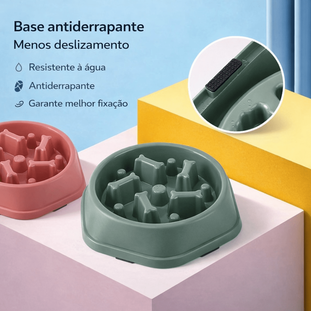 Tigela de Alimentação Lenta para Cães – Design Antiderrapante - DogCare.pt