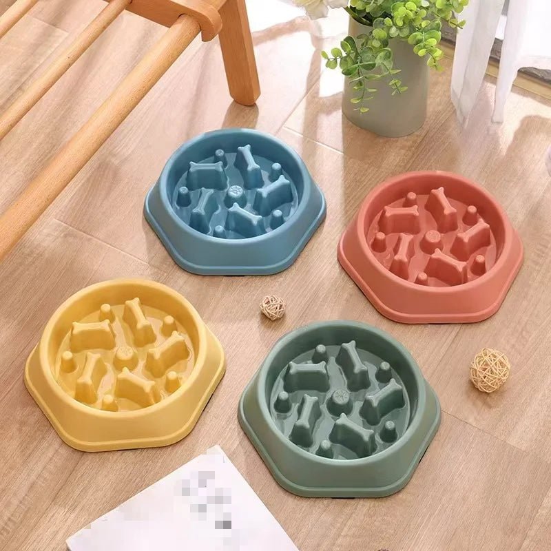 Tigela de Alimentação Lenta para Cães – Design Antiderrapante - DogCare.pt