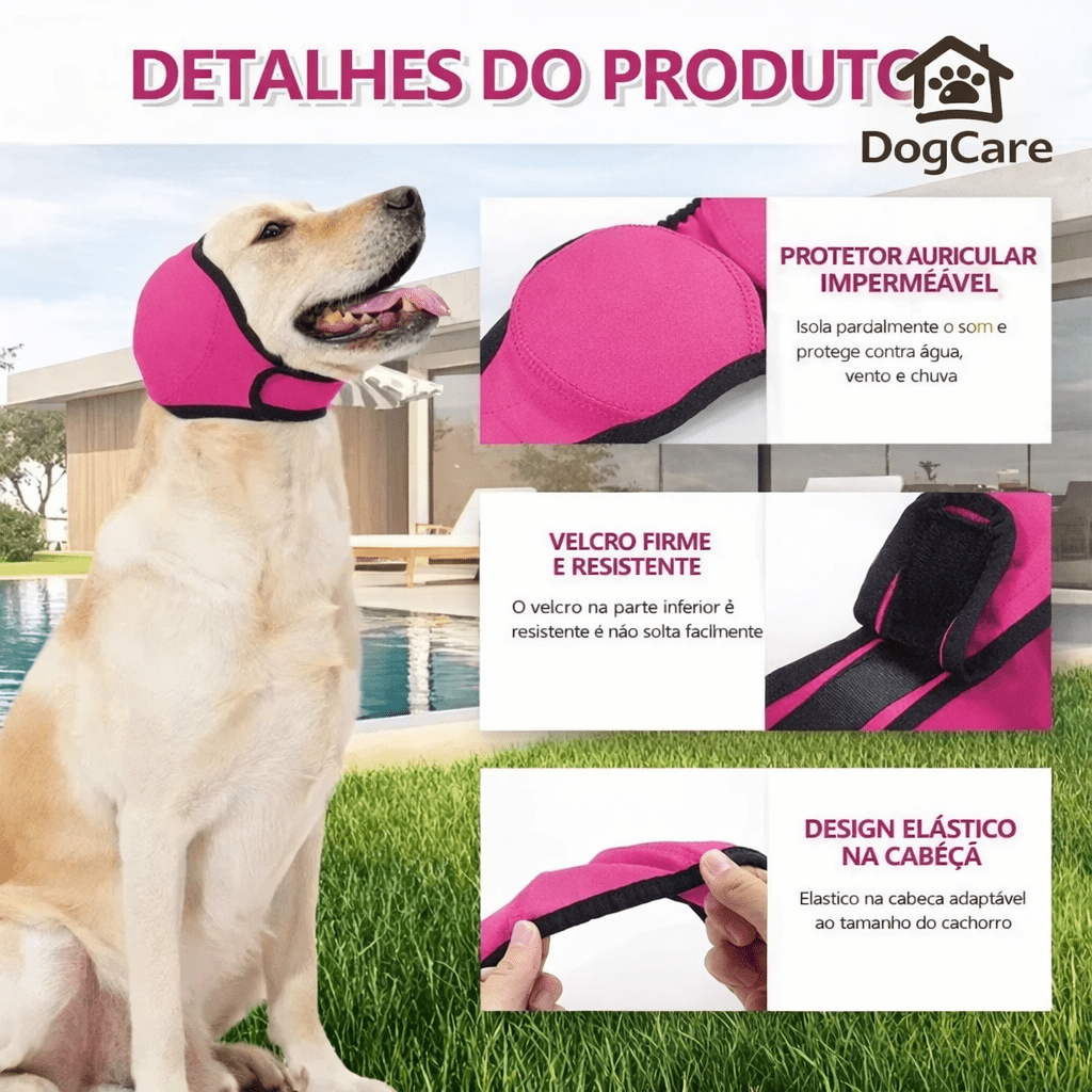 Touca Protetora Anti vento e Impermeável para Cães - DogCare.pt