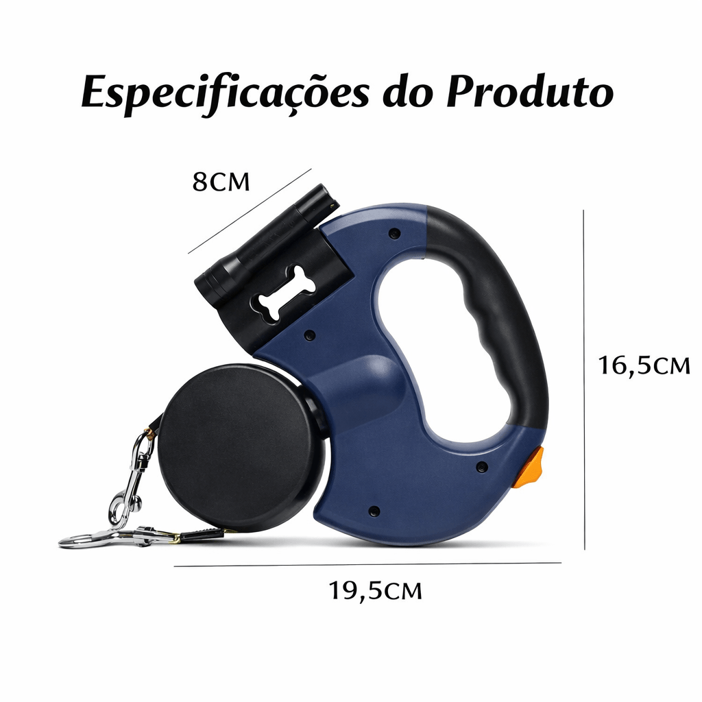 Trela Dupla Anti - Emaranhamento para cães - DogCare.pt